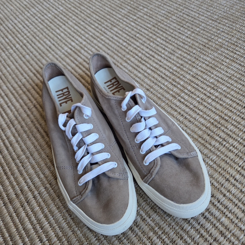Frye Women's Brown and Tan Leather Sneakers